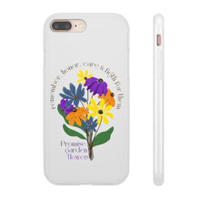 Load image into Gallery viewer, White Phone Case - Promise Garden Flowers
