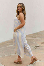 Load image into Gallery viewer, HEYSON Full Size Multi Colored Striped Jumpsuit with Pockets
