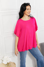 Load image into Gallery viewer, Yelete Full Size More Than Words Flutter Sleeve Top
