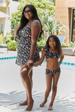 Load image into Gallery viewer, Marina West Swim Clear Waters Two-Piece Swim Set in Black Roses
