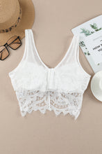 Load image into Gallery viewer, Lace Crochet Wide Strap Bralette
