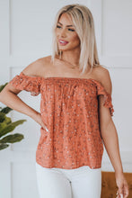 Load image into Gallery viewer, Floral Smocked Square Neck Top
