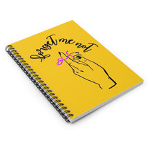 Load image into Gallery viewer, Yellow Spiral Notebook - Forget me (k)Not
