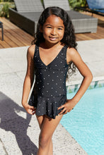 Load image into Gallery viewer, Marina West Swim Clear Waters Swim Dress in Black/White Dot
