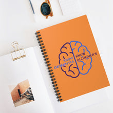 Load image into Gallery viewer, Orange Spiral Notebook - Know Dementia | Know Alzheimer’s
