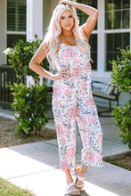 Load image into Gallery viewer, Floral Spaghetti Strap Scoop Neck Jumpsuit
