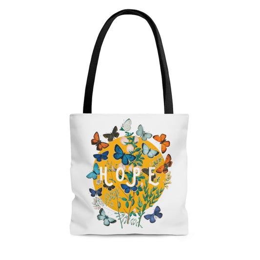 White Tote Bag - Hope