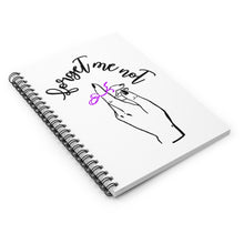 Load image into Gallery viewer, White Spiral Notebook - Forget me (k)Not
