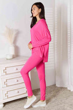 Carregar imagem no visualizador da galeria, Basic Bae Full Size V-Neck Soft Rayon Long Sleeve Top and Pants Lounge Set
