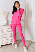 Carregar imagem no visualizador da galeria, Basic Bae Full Size V-Neck Soft Rayon Long Sleeve Top and Pants Lounge Set
