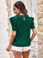 Load image into Gallery viewer, Puff Sleeve Gathered Detail Blouse
