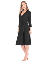 Carregar imagem no visualizador da galeria, Plunge Tie Front Night Dress
