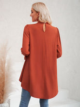 Load image into Gallery viewer, Long Puff Sleeve High-Low Blouse
