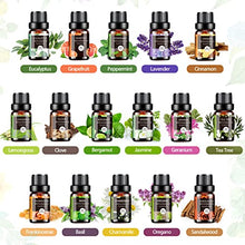 Load image into Gallery viewer, Essential Oils Set - 32x5ml Pure Aromatherapy Essential Oils Kit for Diffuser, Humidifier, Aromatherapy, Massage, Skin &amp; Hair Care - Lavender, Tea Tree, Eucalyptus, Sandalwood, Peppermint, Rosemary
