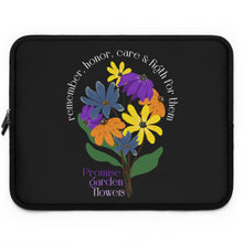 Carregar imagem no visualizador da galeria, Capa preta para laptop - Promise Garden Flowers
