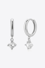 Load image into Gallery viewer, Inlaid Zircon Huggie Drop Earrings
