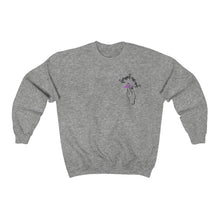 Load image into Gallery viewer, Female Crewneck Sweatshirt - Forget me (k)Not
