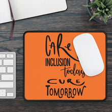 Load image into Gallery viewer, Orange Gaming Mouse Pad - Care &amp; Inclusion
