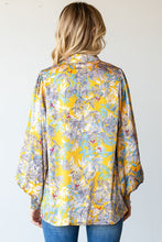 Load image into Gallery viewer, First Love Full Size Floral Lantern Sleeve Blouse
