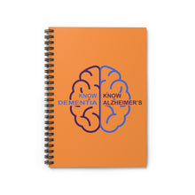 Load image into Gallery viewer, Orange Spiral Notebook - Know Dementia | Know Alzheimer’s
