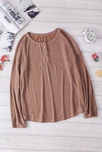 Load image into Gallery viewer, Long Sleeve Henley Top
