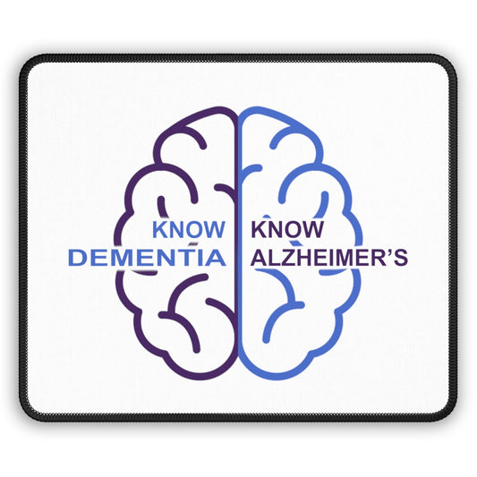 White Gaming Mouse Pad - Know Dementia | Know Alzheimer’s