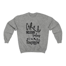 Load image into Gallery viewer, Female Crewneck Sweatshirt - Care &amp; Inclusion
