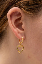 Load image into Gallery viewer, Heart Stainless Steel Drop Earrings
