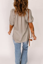 Load image into Gallery viewer, Smocked Frill Trim Flounce Sleeve Blouse
