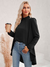 Load image into Gallery viewer, Long Puff Sleeve High-Low Blouse
