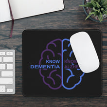 Load image into Gallery viewer, Black Gaming Mouse Pad - Know Dementia | Know Alzheimer’s
