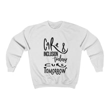 Load image into Gallery viewer, Female Crewneck Sweatshirt - Care &amp; Inclusion
