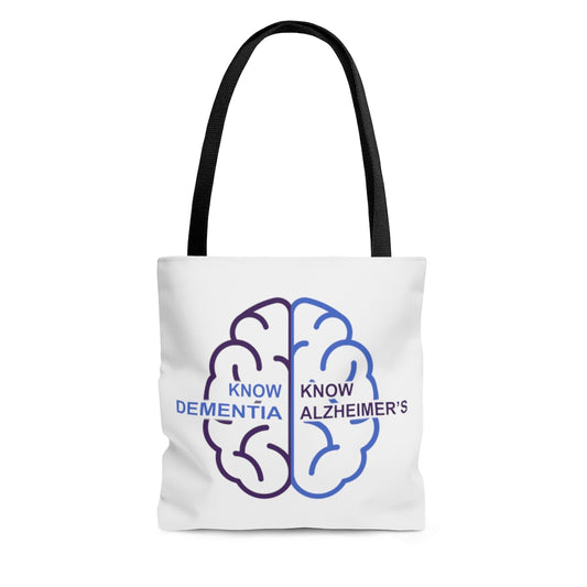 White Tote Bag - Know Dementia | Know Alzheimer’s