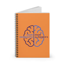 Load image into Gallery viewer, Orange Spiral Notebook - Know Dementia | Know Alzheimer’s
