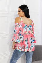 Load image into Gallery viewer, Sew In Love Full Size Fresh Take  Floral Cold-Shoulder Top
