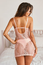 Load image into Gallery viewer, Baby Pink Lace Lingerie Slip Dress
