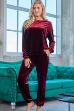 Load image into Gallery viewer, Long Sleeve Top and Pants Lounge Set
