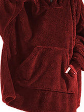 Load image into Gallery viewer, Long Sleeve Pocketed Hooded Lounge Top
