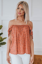 Load image into Gallery viewer, Floral Smocked Square Neck Top
