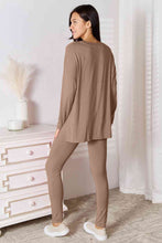 Carregar imagem no visualizador da galeria, Basic Bae Full Size V-Neck Soft Rayon Long Sleeve Top and Pants Lounge Set
