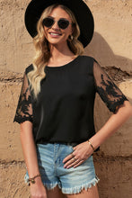 Load image into Gallery viewer, Half Sleeve Round Neck Blouse
