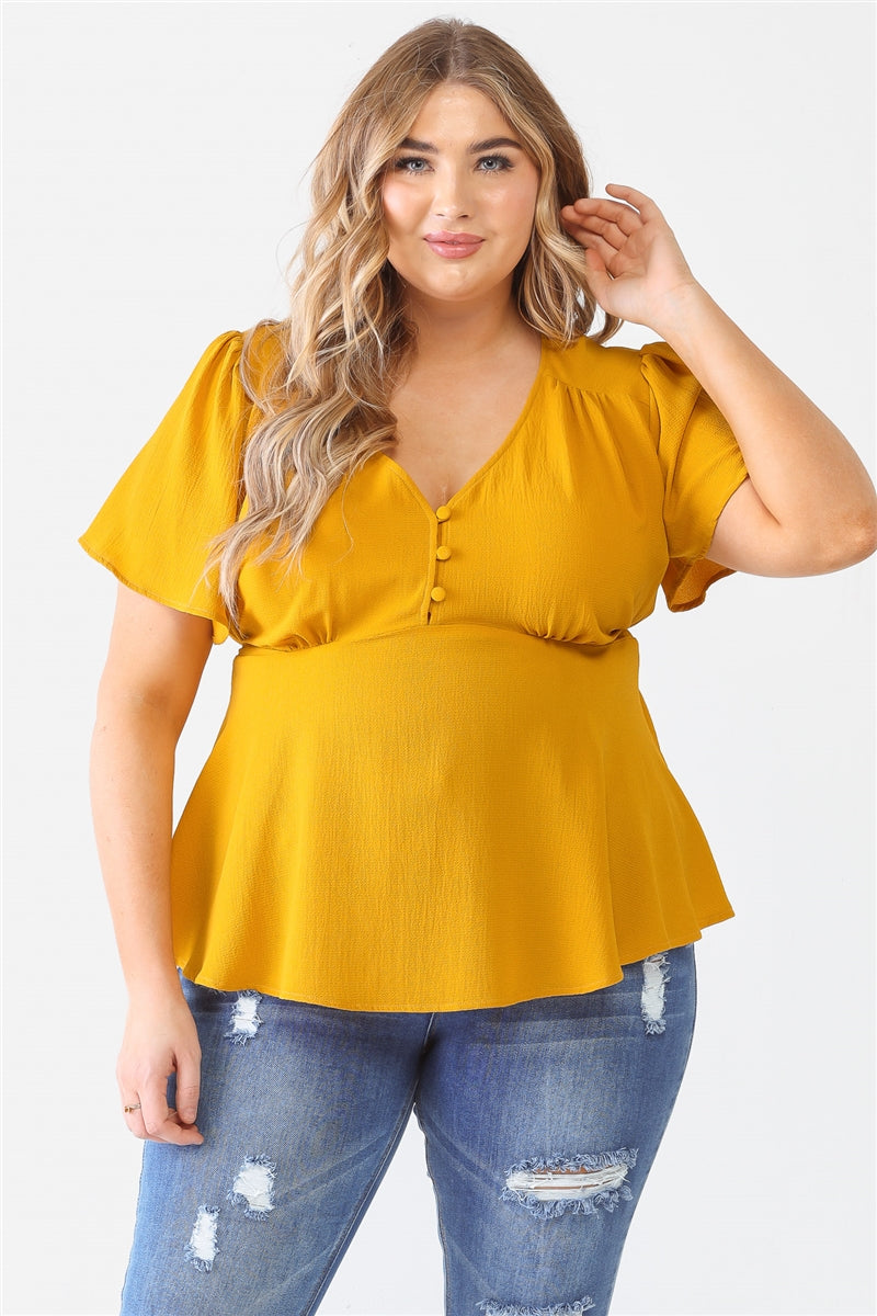 Top Flare com Detalhe de Gravata Plus