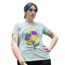 Carregar imagem no visualizador da galeria, Camiseta feminina de manga curta - Promise Garden Flowers
