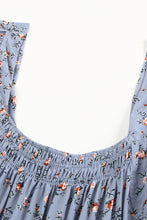 Load image into Gallery viewer, Floral Smocked Square Neck Top
