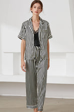 Load image into Gallery viewer, Striped Short Sleeve Shirt, Pants, and Cami Pajama Set
