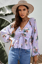 Carregar imagem no visualizador da galeria, Blusa Peplum Torcida Floral
