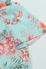 Load image into Gallery viewer, Summer Lover Floral Puff Sleeve Round Neck Blouse
