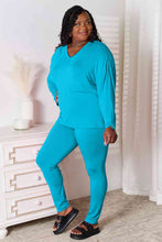 Carregar imagem no visualizador da galeria, Basic Bae Full Size V-Neck Soft Rayon Long Sleeve Top and Pants Lounge Set
