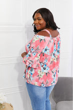 Load image into Gallery viewer, Sew In Love Full Size Fresh Take  Floral Cold-Shoulder Top
