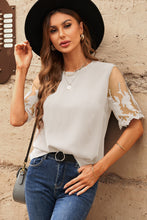 Load image into Gallery viewer, Half Sleeve Round Neck Blouse
